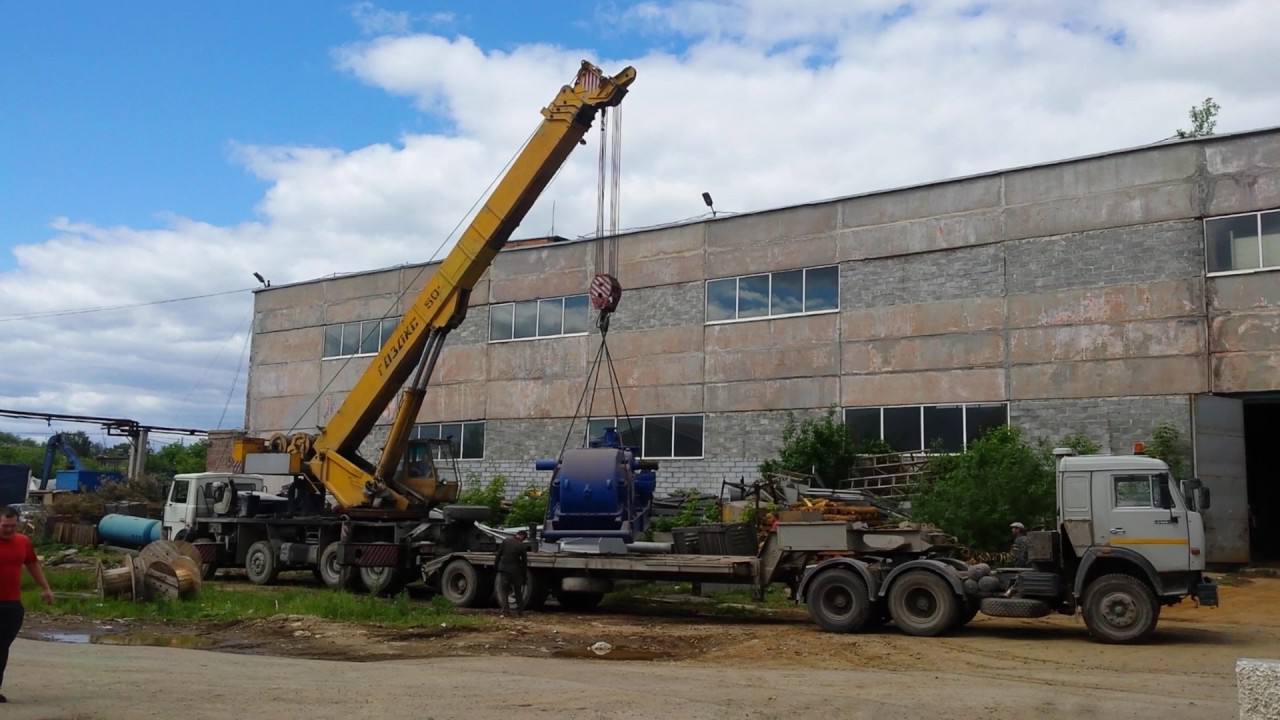 Автокран погрузка оборудования